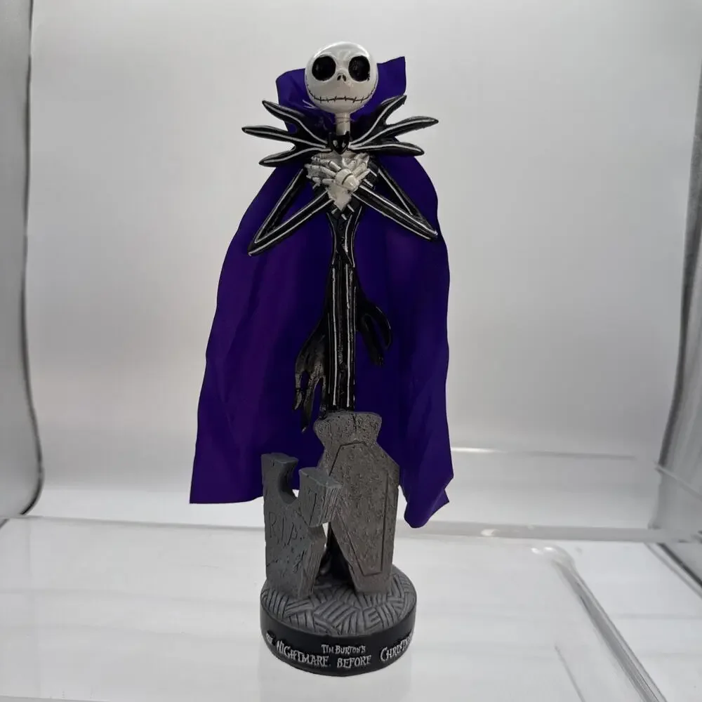 The Nightmare Before Christmas Figurine Jack Skellington Purple Cape 12 Inch